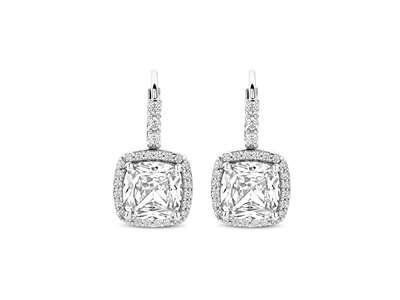 Tisento zilver oorringen zirkonia