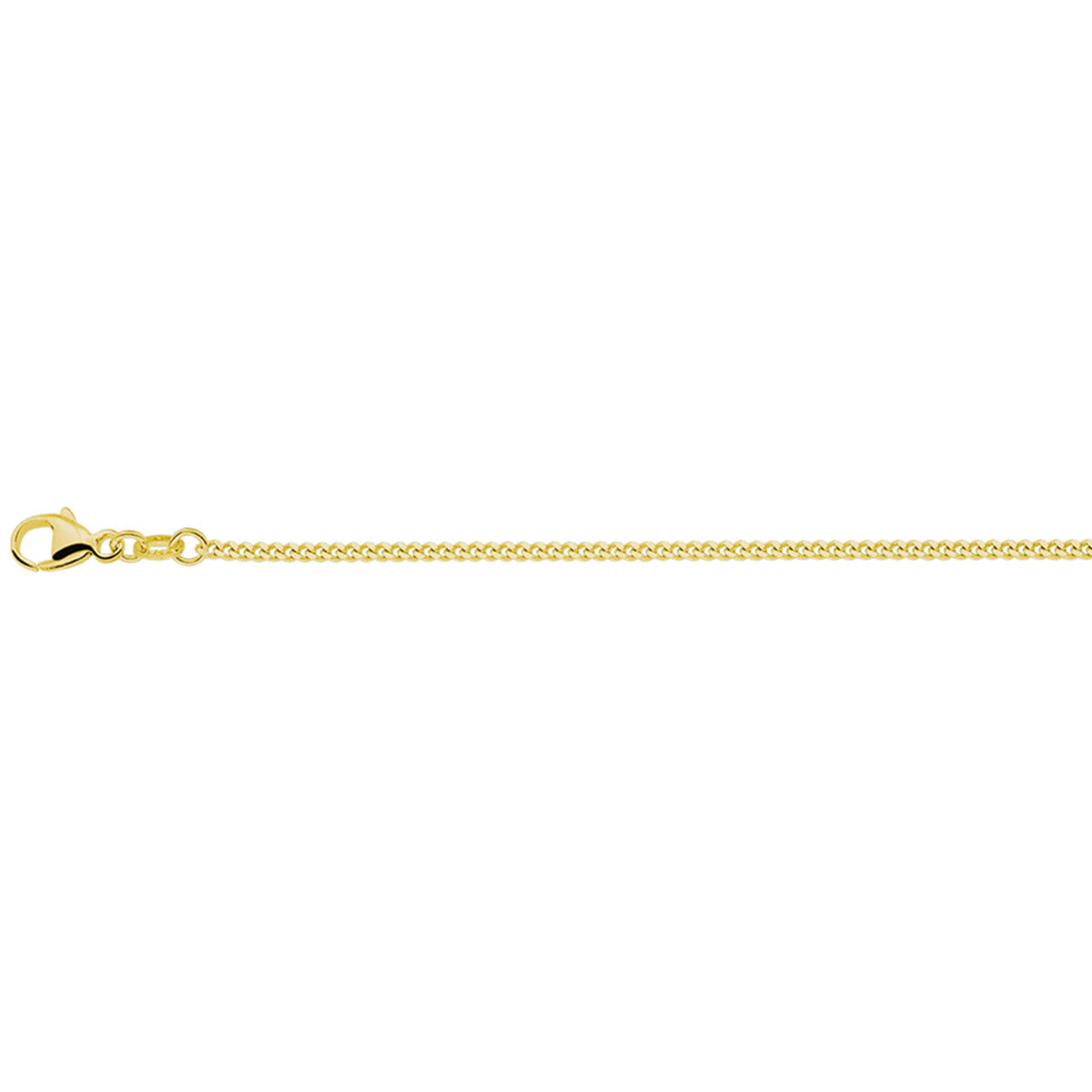 21.03368 KA gourmette collier goud op zilver 45cm 1,4mm