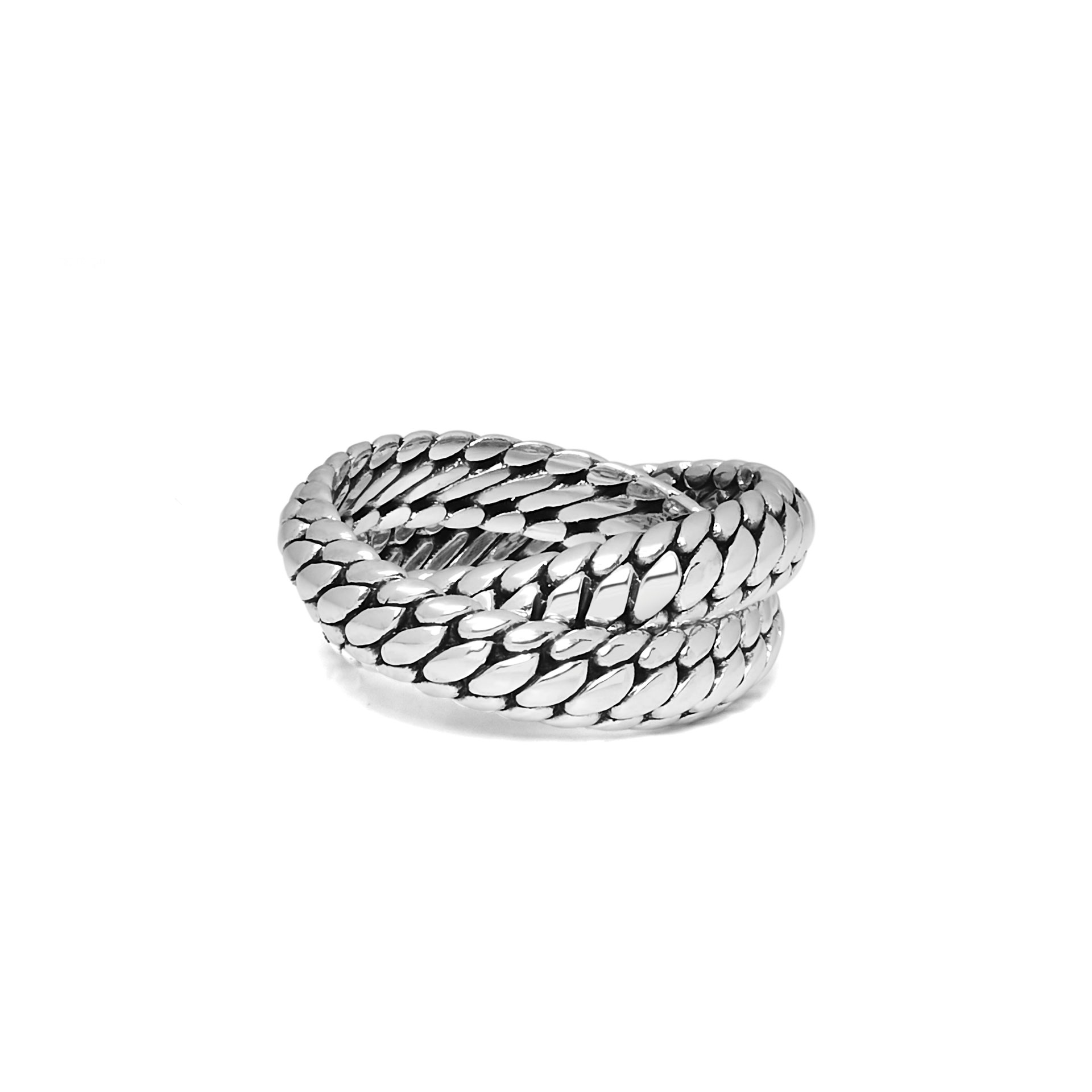 Buddha to Buddha Ben Double Ring Silver maat 17 - Afbeelding 3