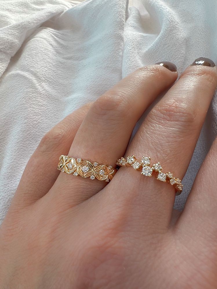 Excellent Geelgouden ring 0.37 H-SI diamant maat 56 - Afbeelding 3