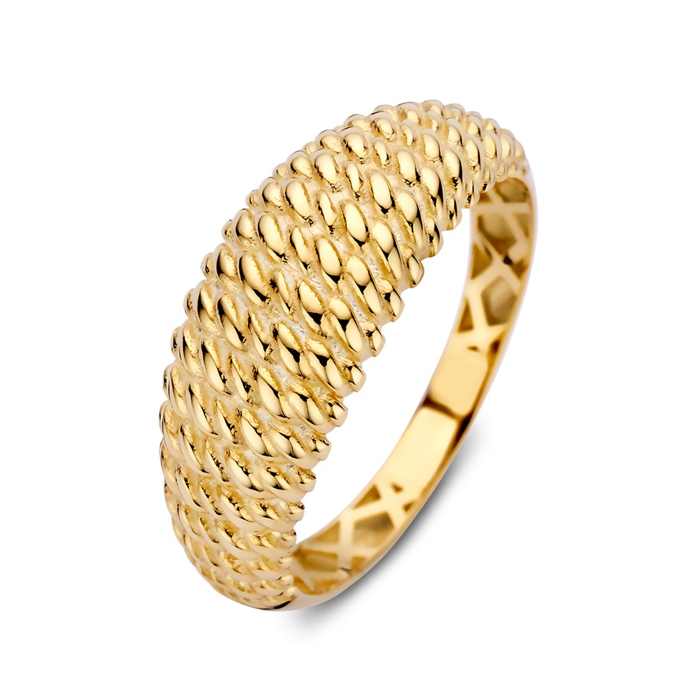 Excellent Geelgouden Ring fantasie maat 56