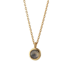 Campur goud op zilver collier Labradoriet