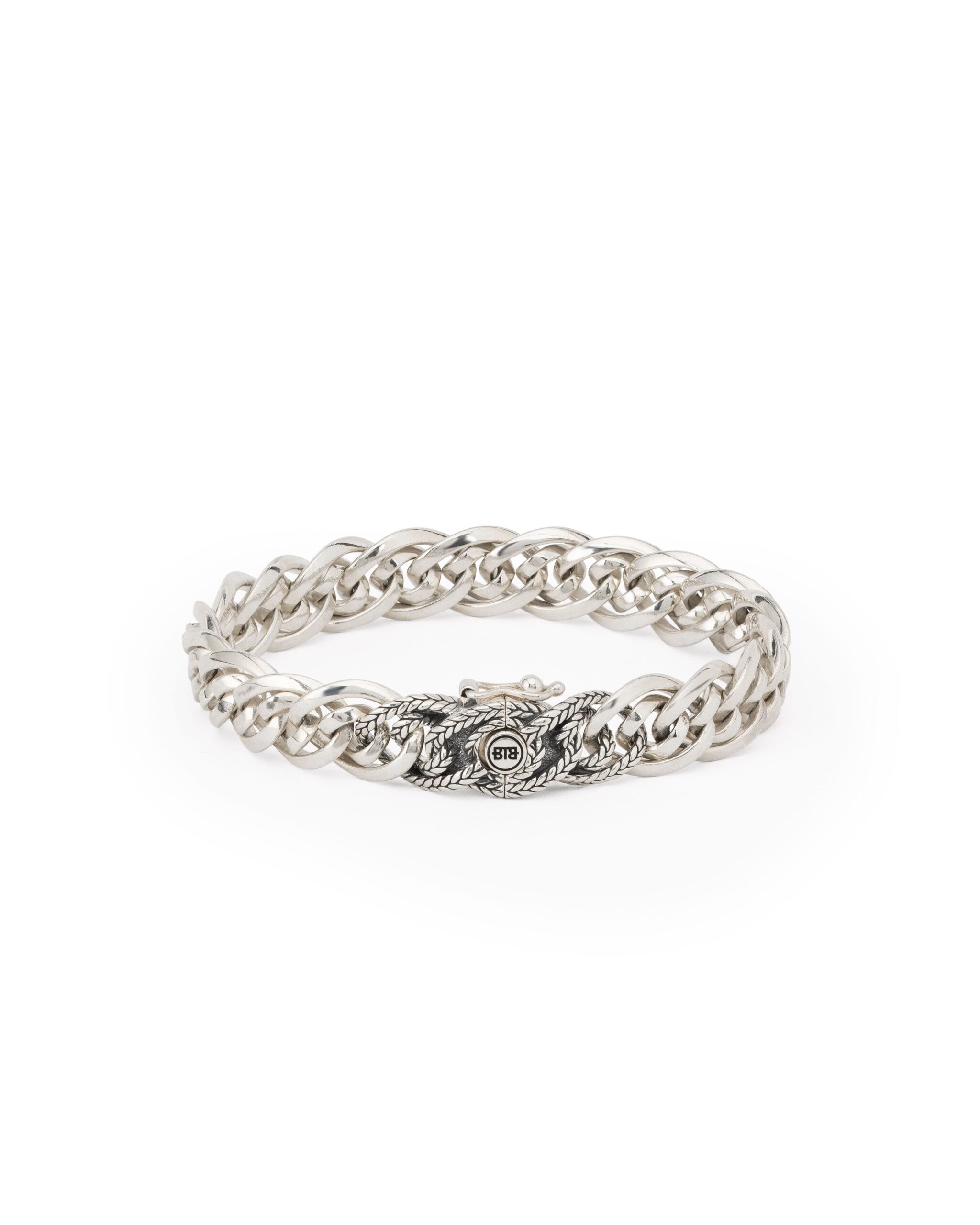 Buddha to Buddha armband Nathalie xs texture zilver maat D