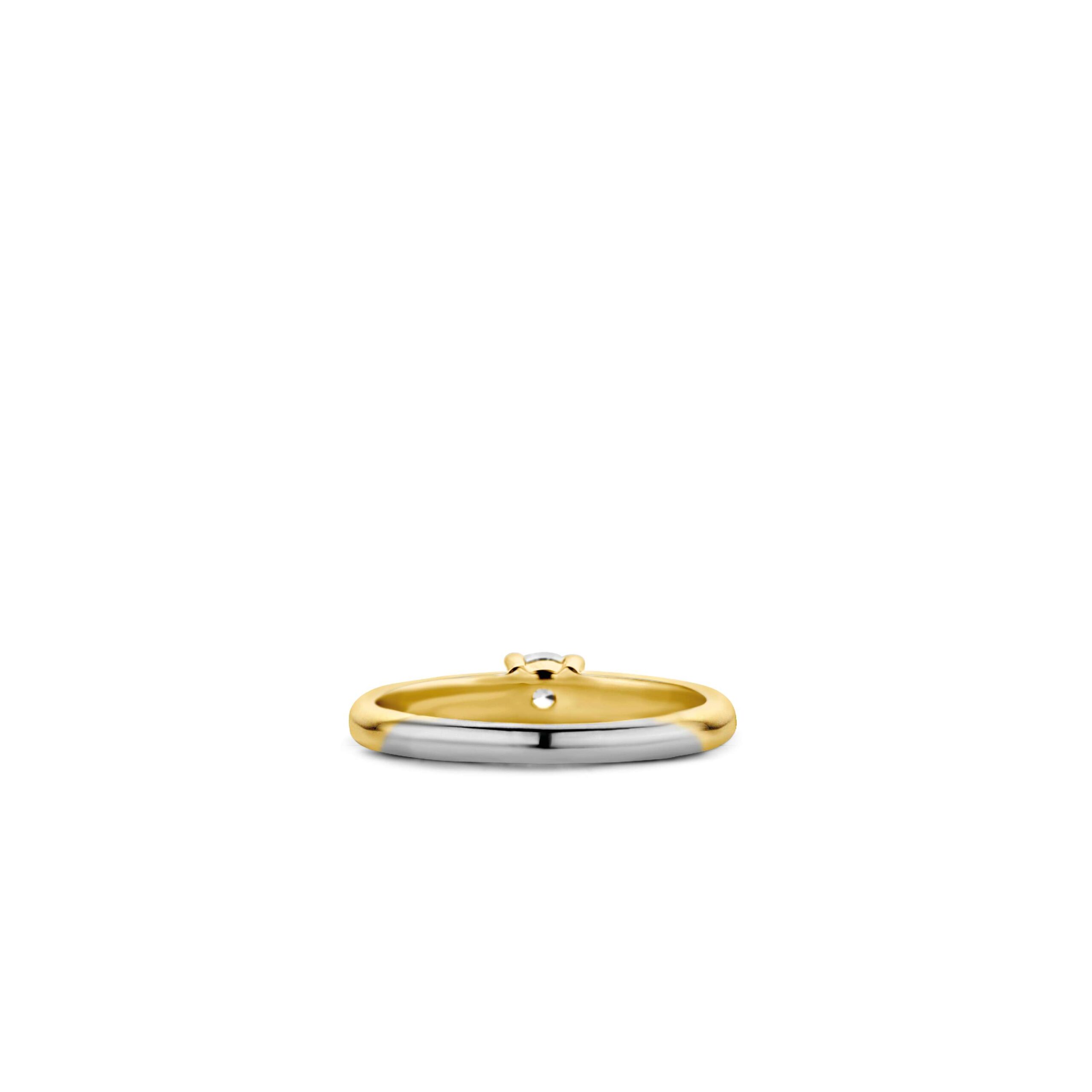 Tisento ring goud op zilver zirkonia maat 54 - Afbeelding 4