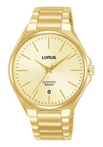 Lorus herenhorloge staal champagne wijzerplaat