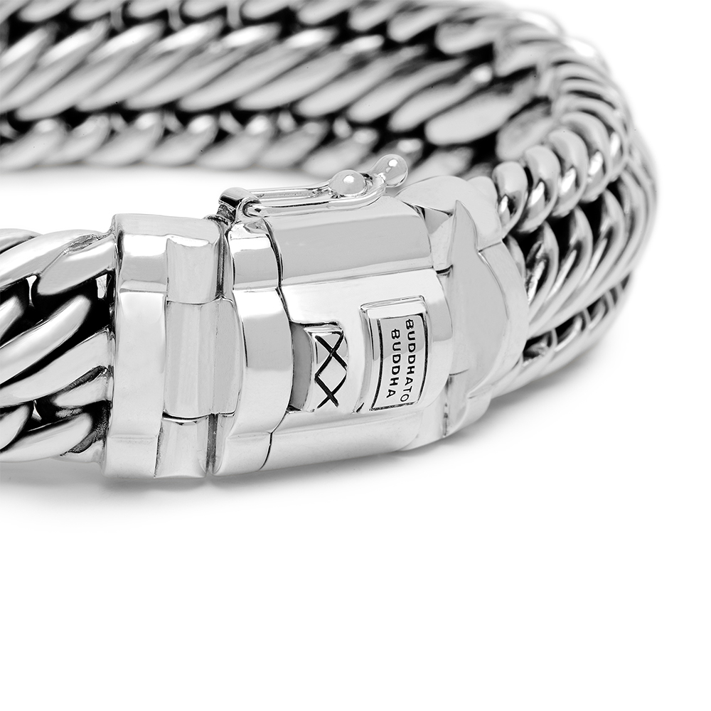 262 G Buddha to Buddha armband Edwin/ben zilver - Afbeelding 3