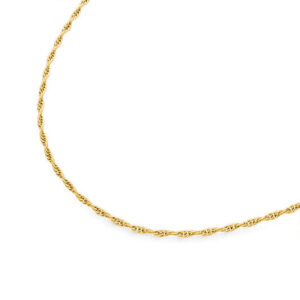 Boccia titanium verguld collier 45 cm