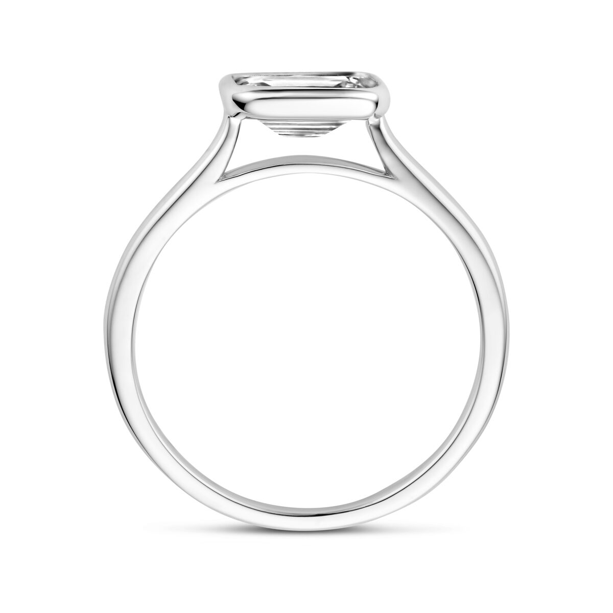 zilver ring met zirkonia maat 17,25 - Afbeelding 3