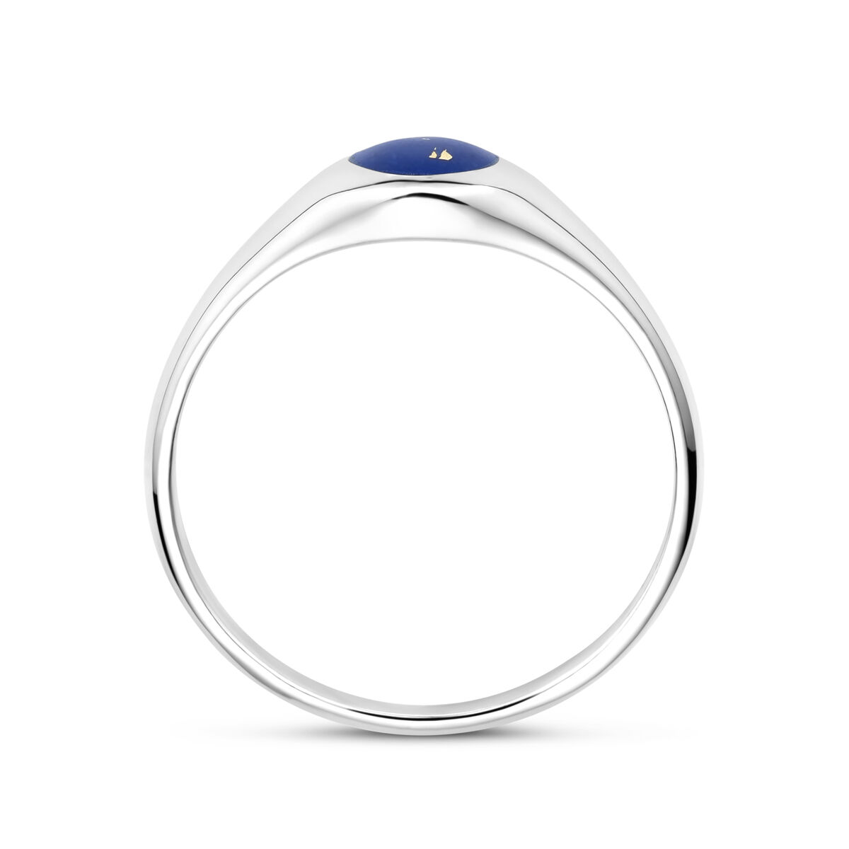 13.38844 KA zilver zegelring Lapis maat 16 - Afbeelding 3