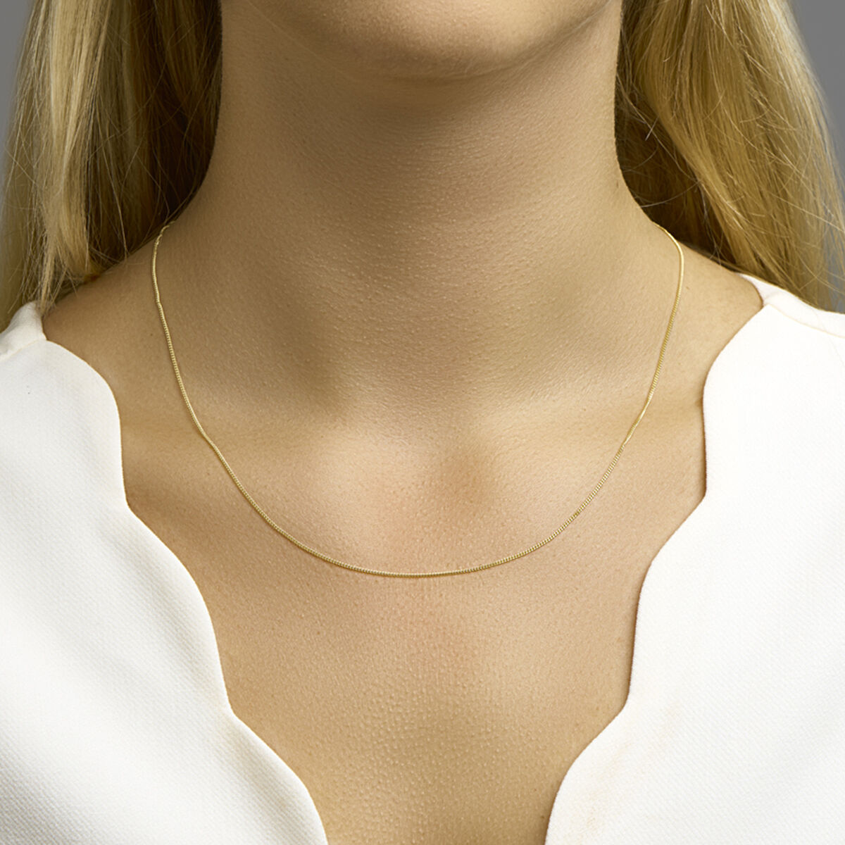 Collier gourmette 50cm 1.4mm 14kt - Afbeelding 2