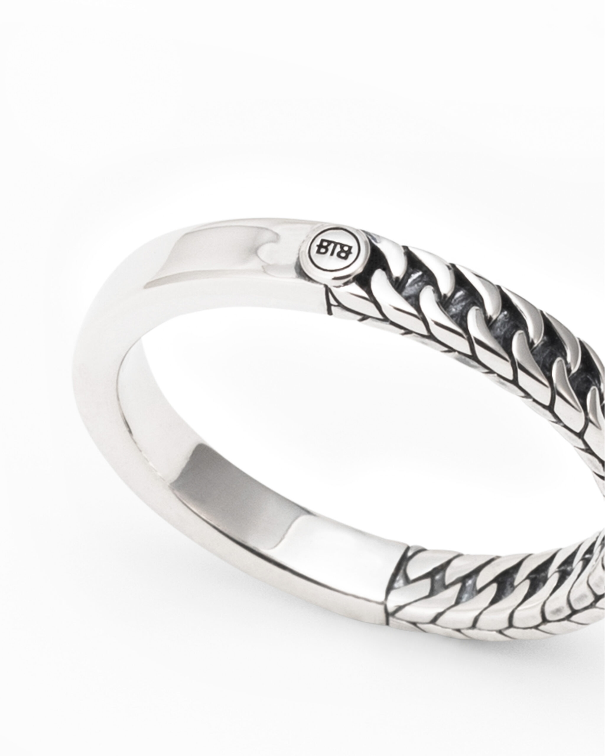 Buddha to Buddha Esther mini dual ring zilver - Afbeelding 2