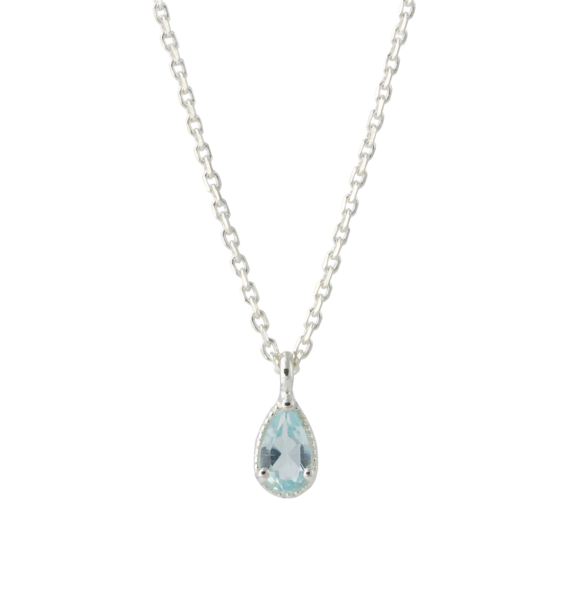 Campur zilveren collier topaas