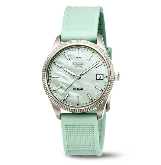 Boccia groen dameshorloge titanium