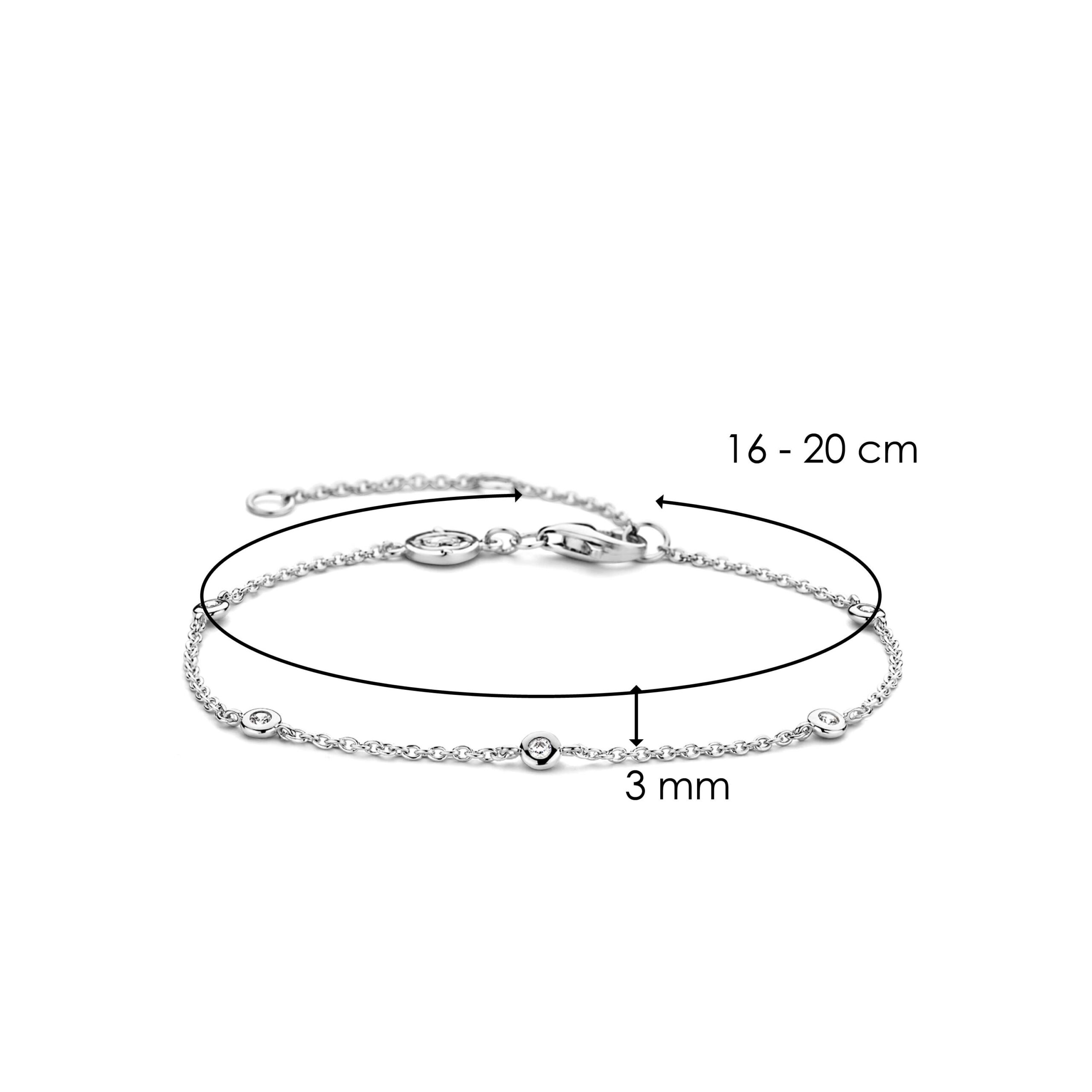 Tisento zilver armband met zirkonia - Afbeelding 4