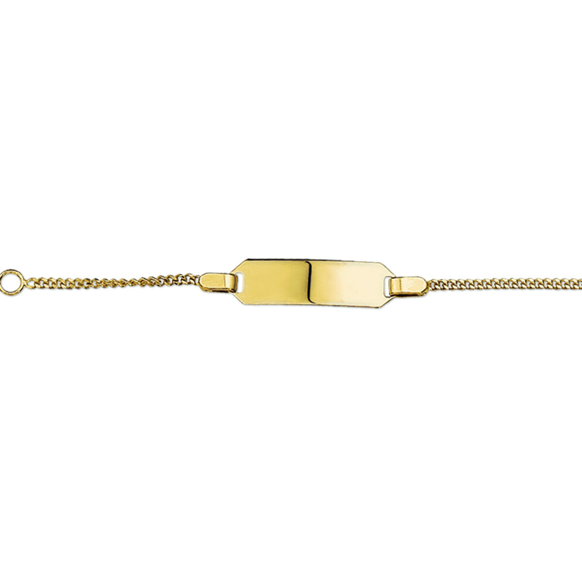 Gouden graveerarmband 9-11 cm