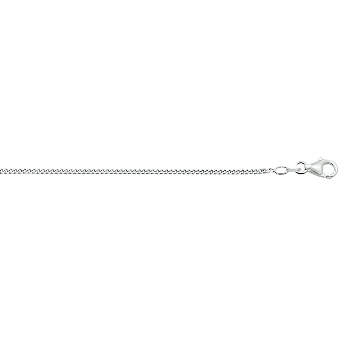 Collier witgoud gourmette 45cm 1.4mm