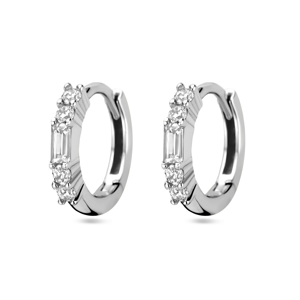 13.38449 KA zilver oorringen zirkonia - Afbeelding 4