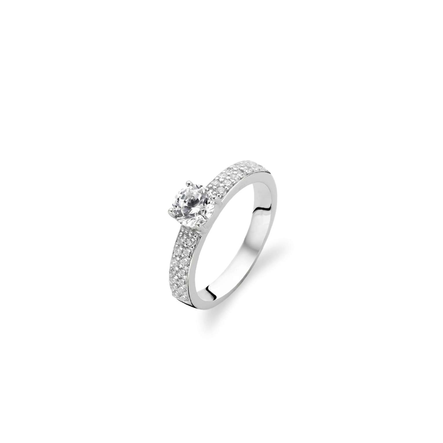 Tisento ring zilver zirkonia maat 54