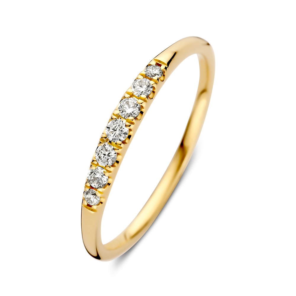gouden ring alliance 0.16 H/SI diamant maat 56