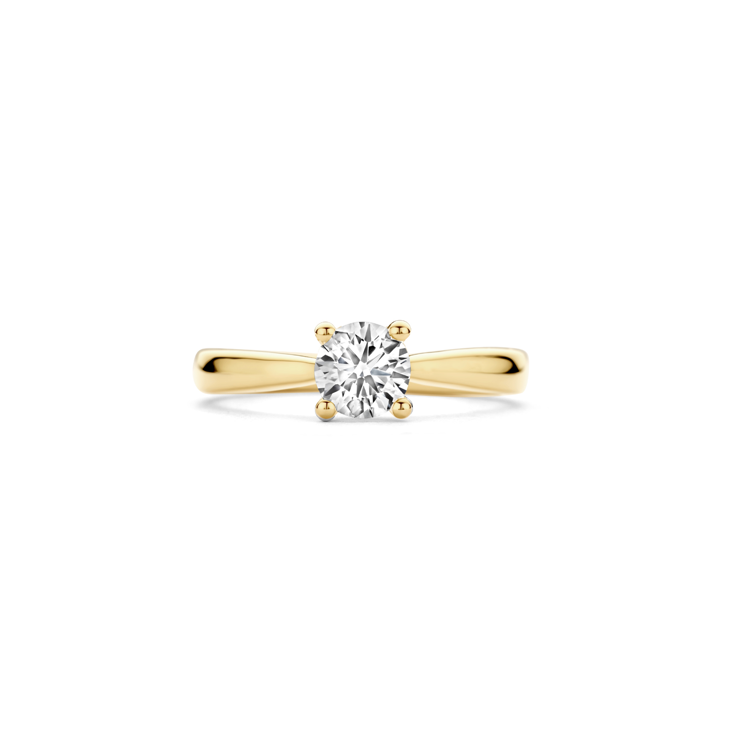 Blush Geelgouden Solitairring met LAB diamant 0.75 TW/VS maat 56 - Afbeelding 3