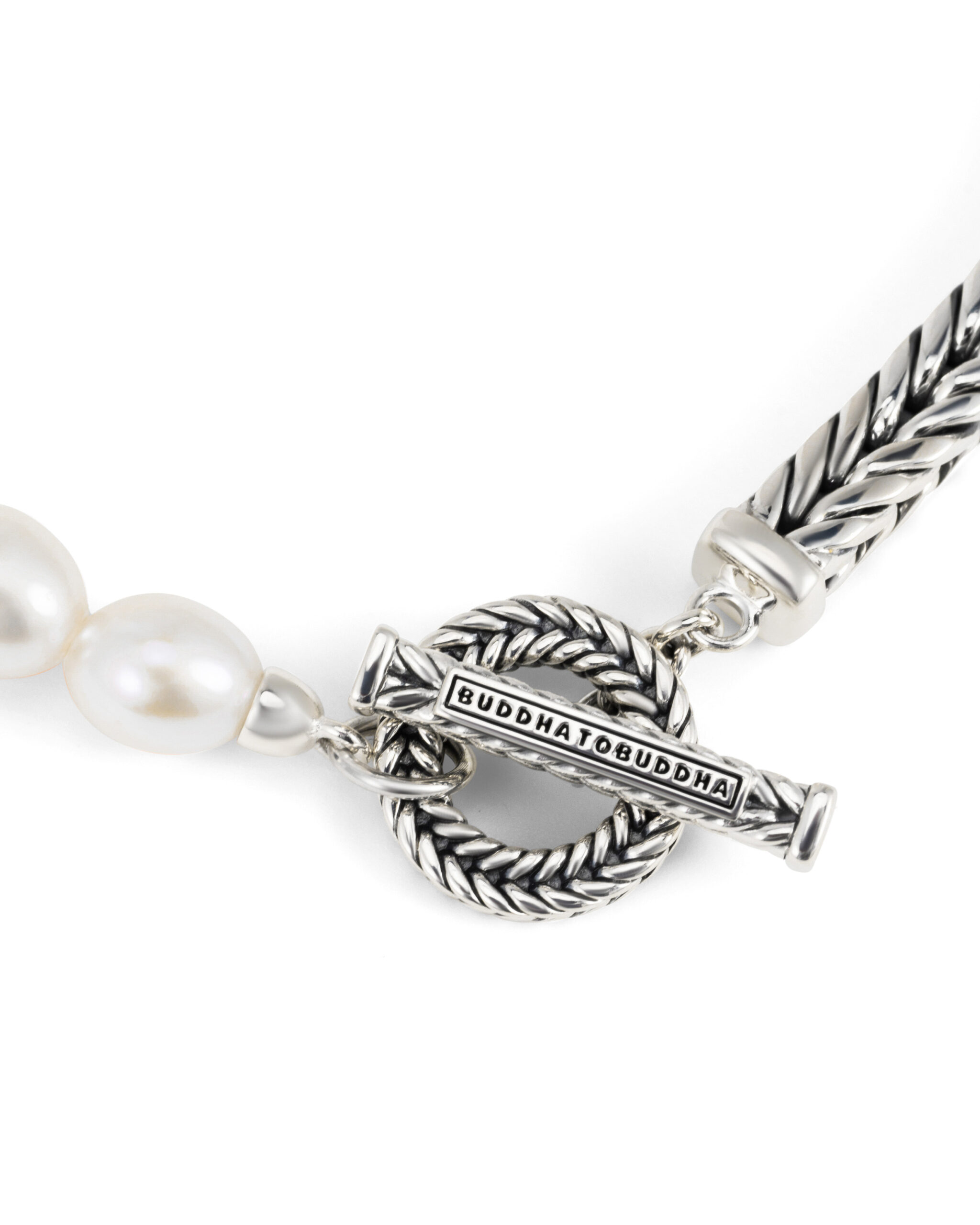 Buddha to Buddha armband Barbara XS Pearl zilver - Afbeelding 3