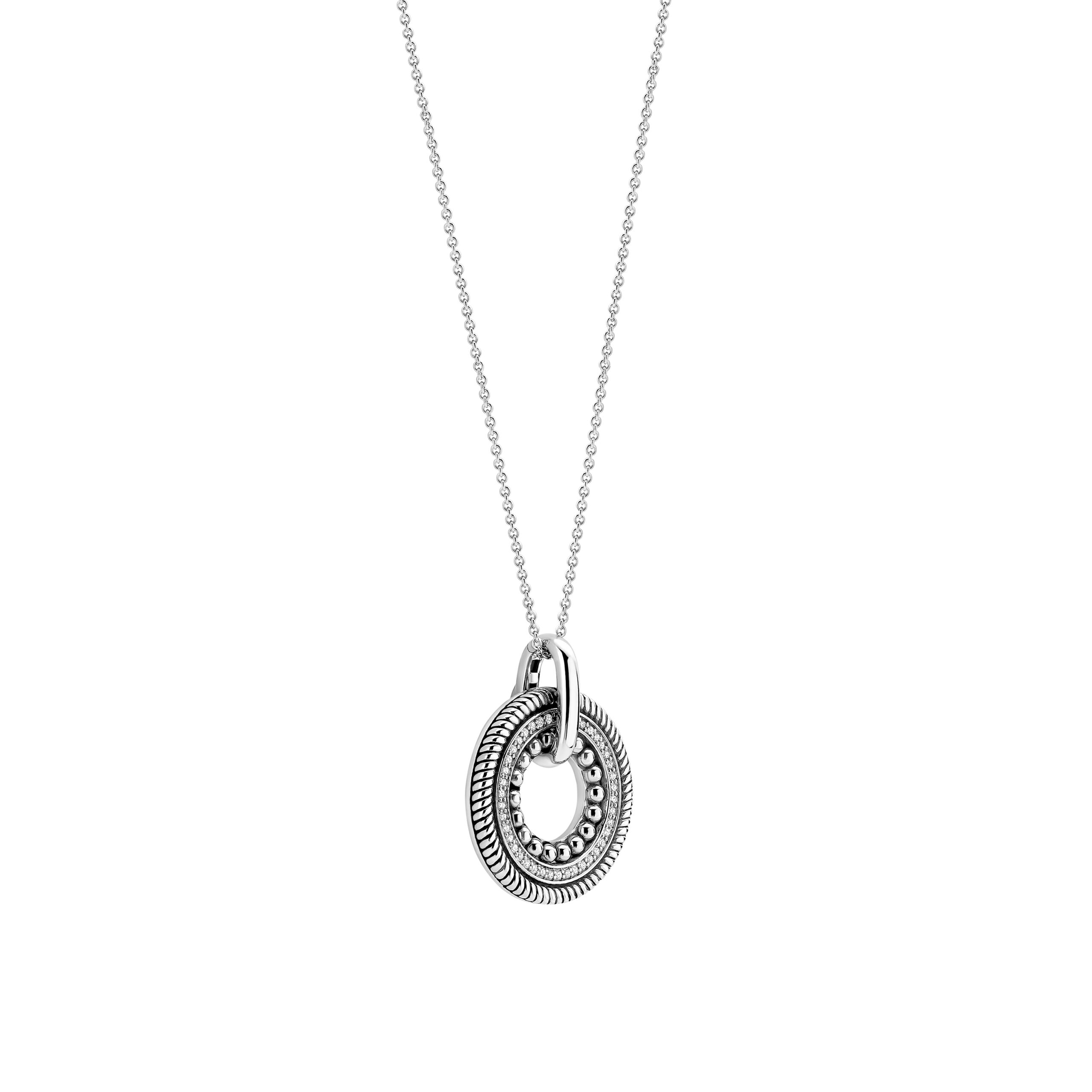 Tisento zilveren collier met zirkonia - Afbeelding 2