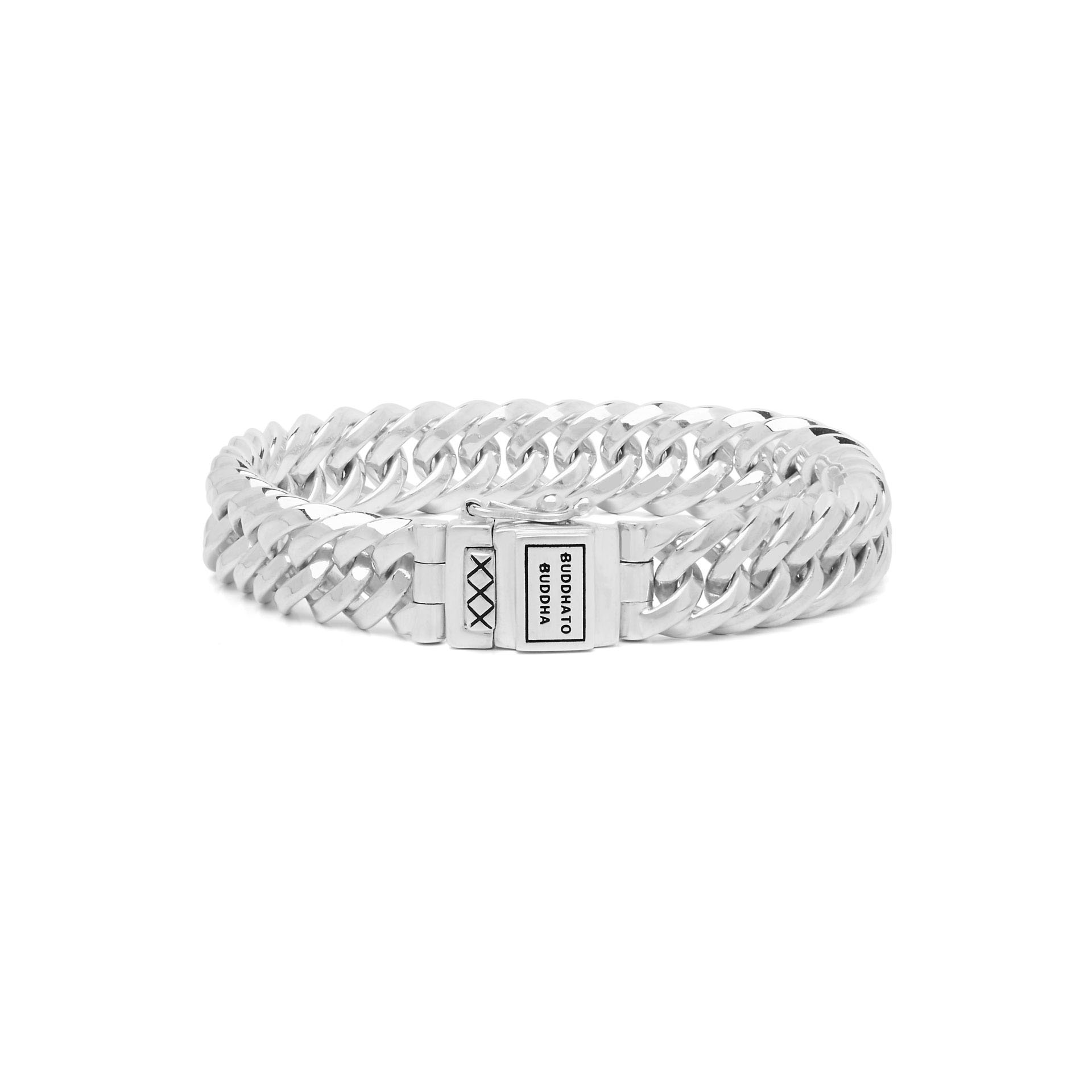 Buddha to Buddha armband Chain XS zilver maat D