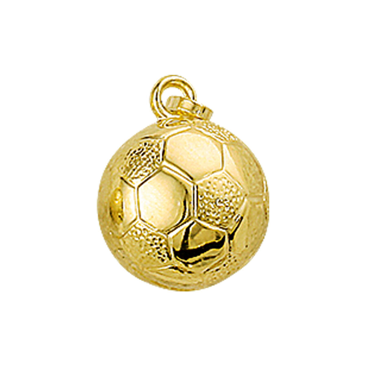 Geelgouden hanger voetbal 10mm