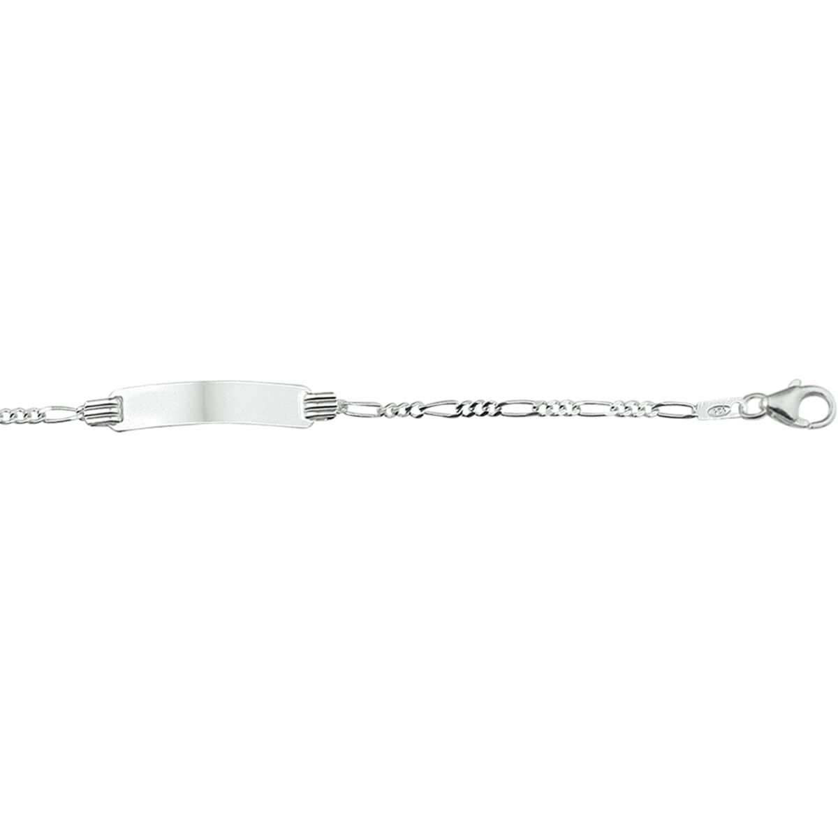 Zilveren plaatarmband 13-15cm - Afbeelding 2