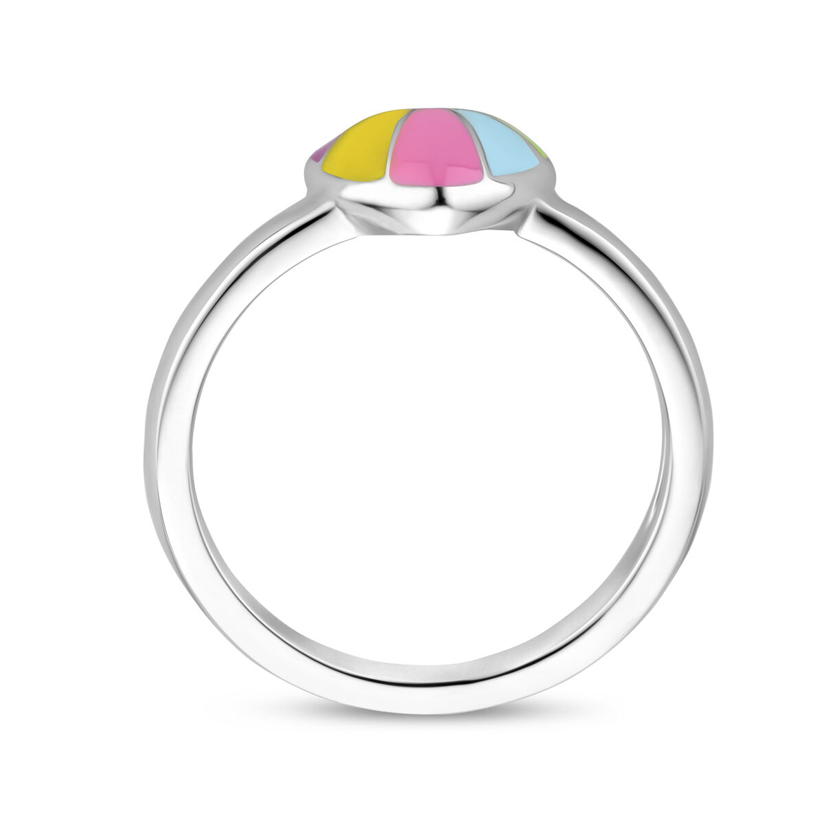13.37766 KA zilver regenboogring maat 14 - Afbeelding 3