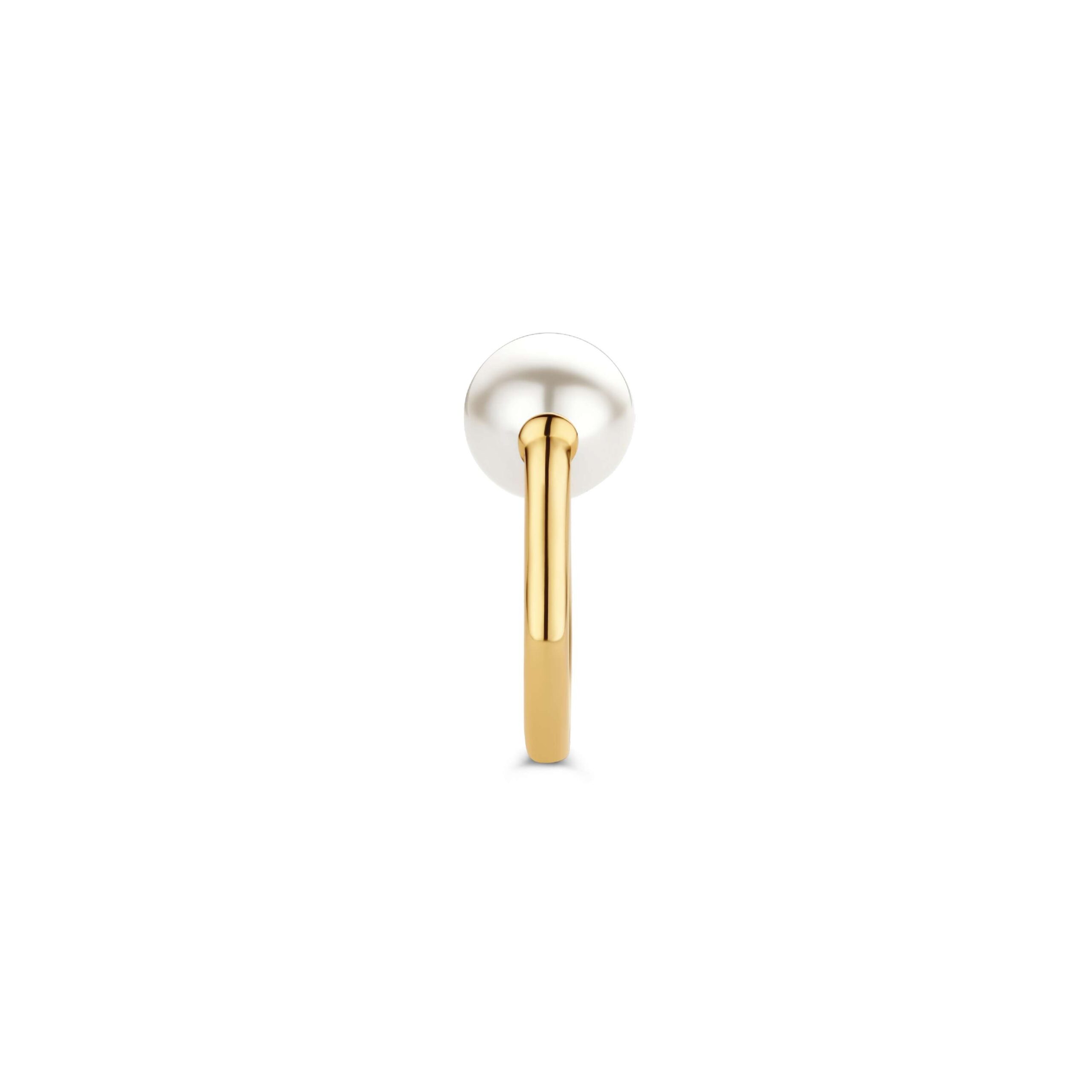 12231PW Tisento ring zilver verguld parel maat 56 - Afbeelding 2