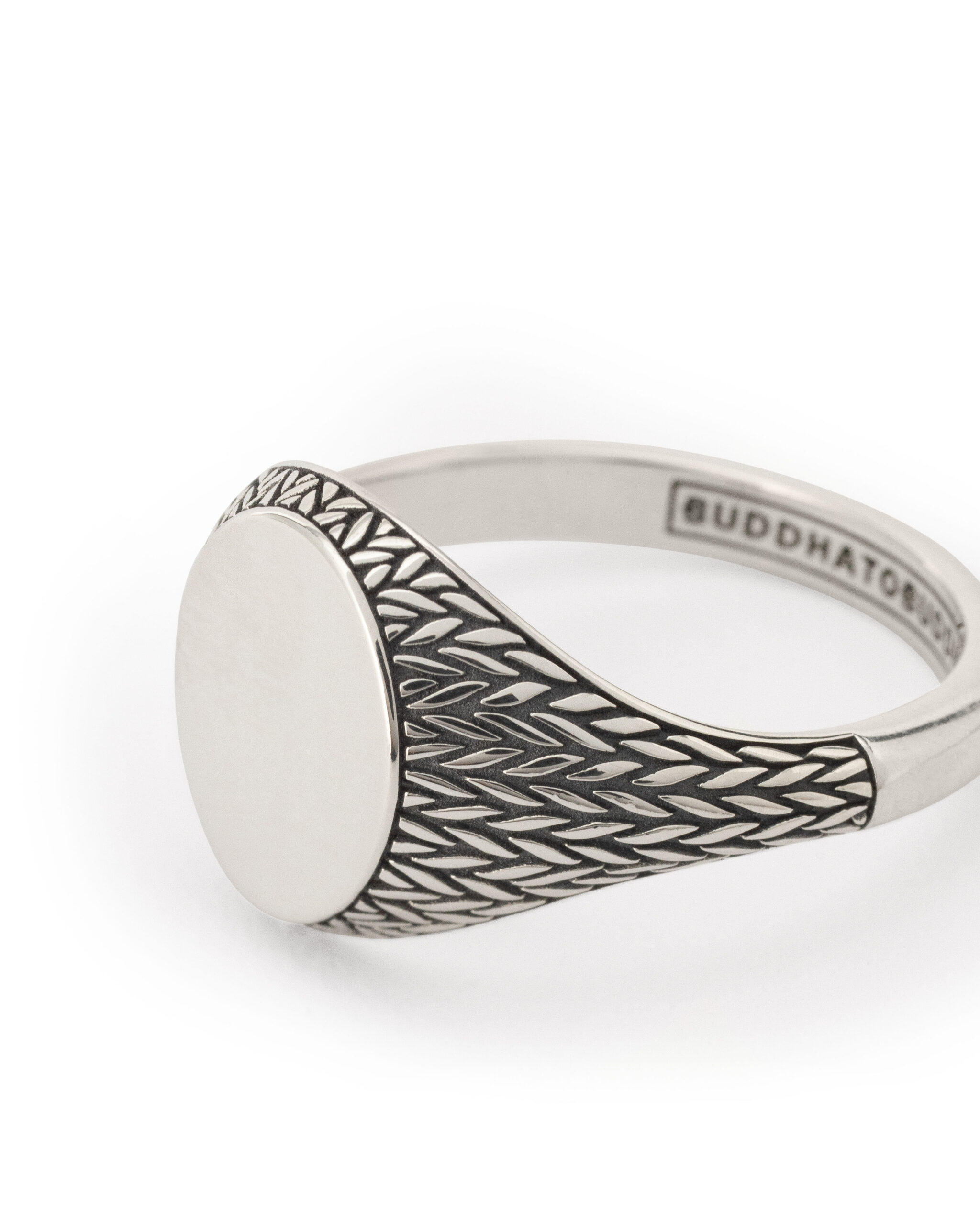 049 20 - Buddha to Buddha Ellen signet ring zilver - Afbeelding 2