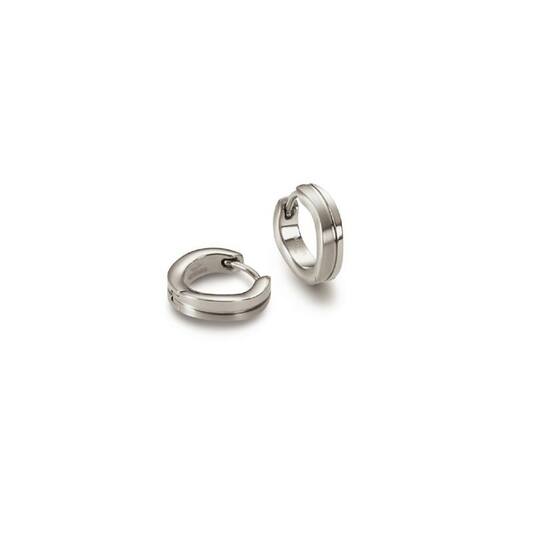 Boccia oorringen titanium