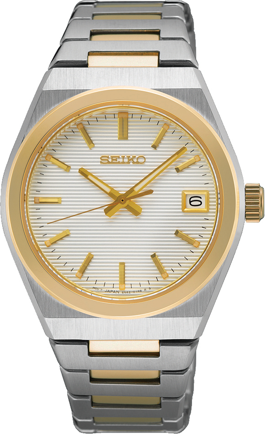 Seiko herenhorloge bicolor staal