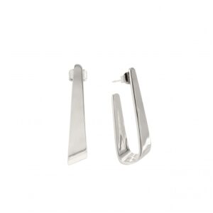Lineargent zilveren oorringen