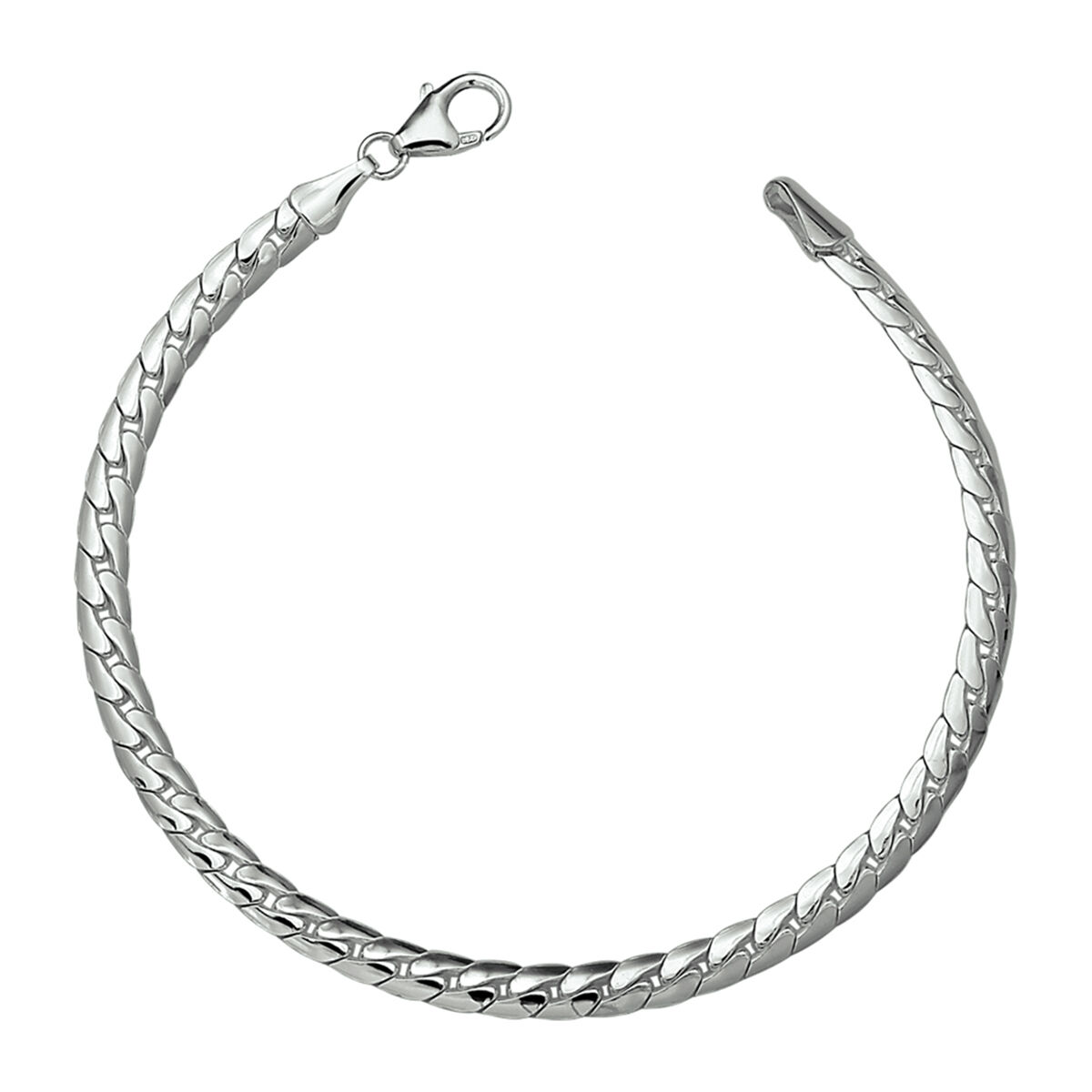 Zilveren armband Gourmette bol 19cm 4.5mm