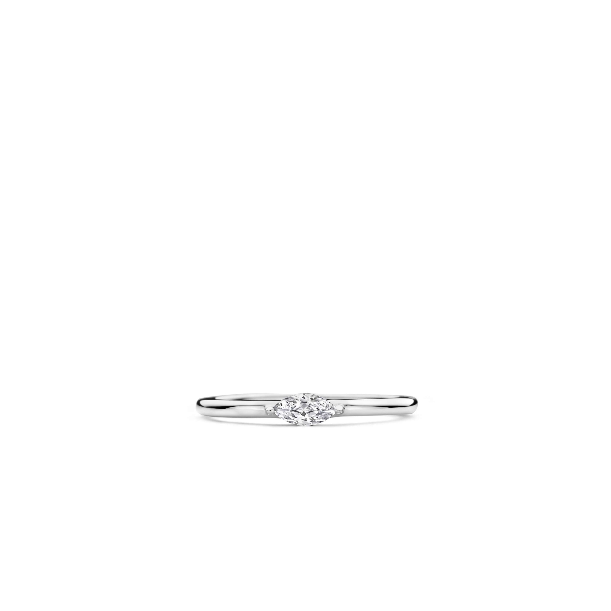 Tisento zilver ring zirkonia maat 52 - Afbeelding 3
