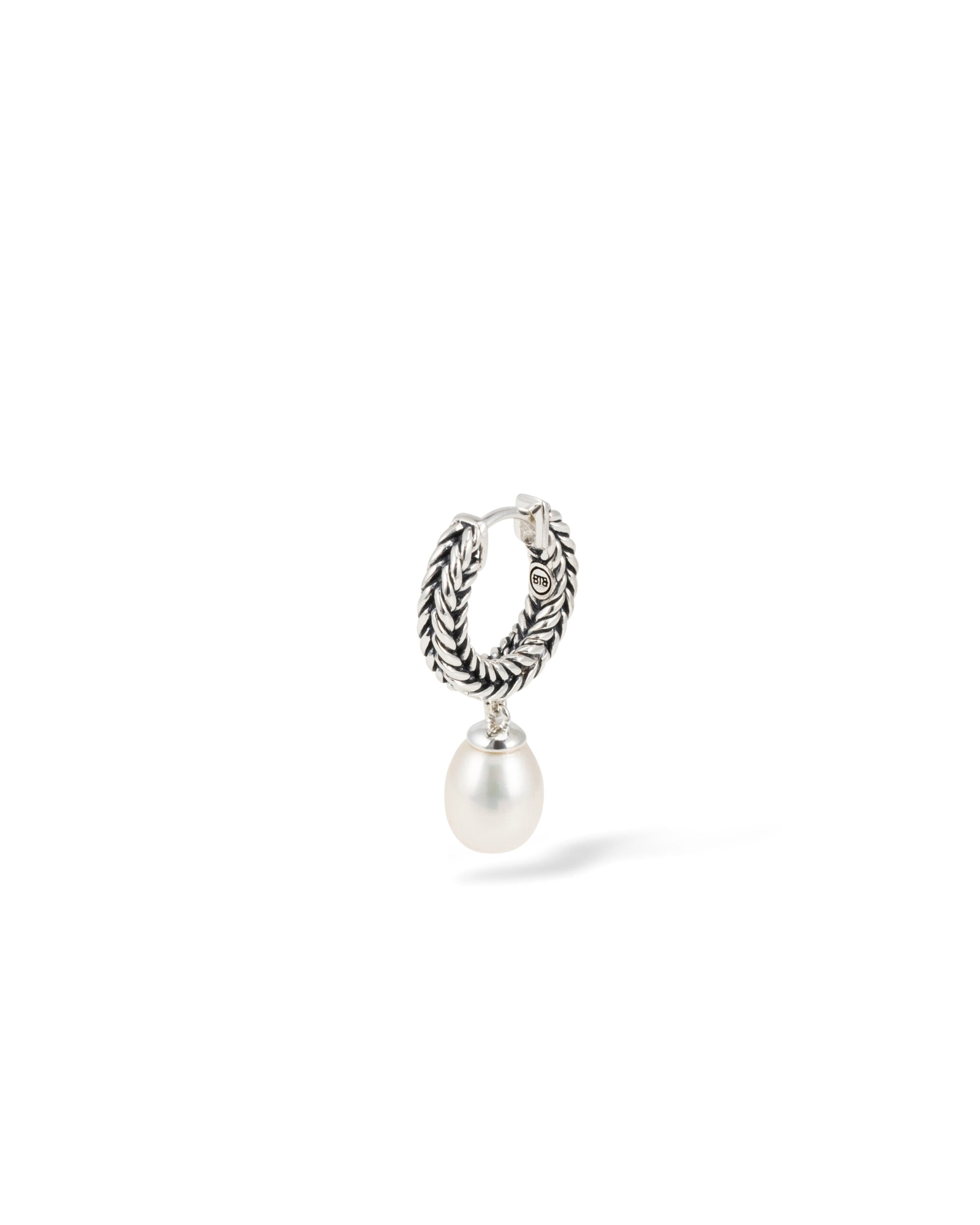 Buddha to Buddha Barbara Hoops Pearl Zilver