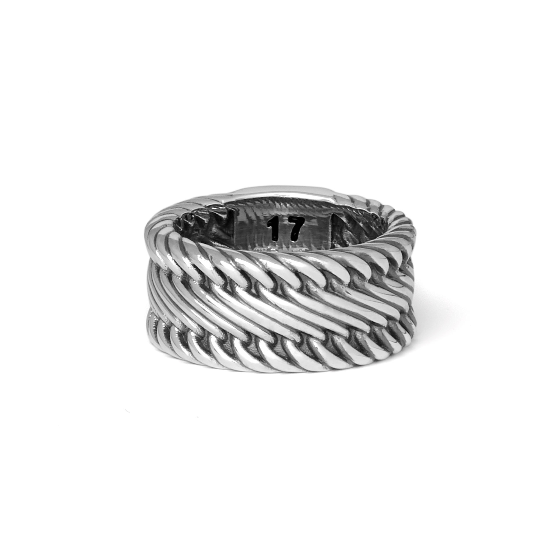 Buddha to Buddha Edwin small ring zilver maat 18 - Afbeelding 3