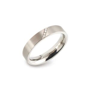 Boccia ring diamant 0.02ct maat 56