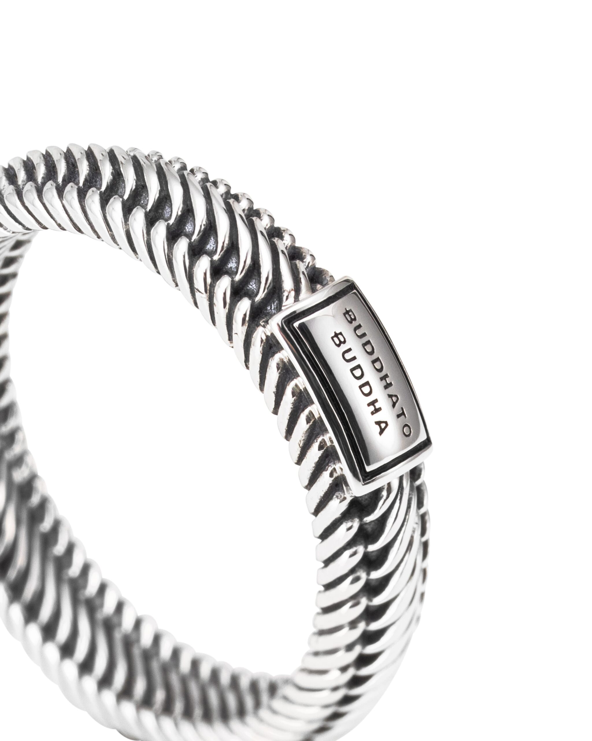 Buddha to Buddha Edwin mini ring zilver maat 18 - Afbeelding 2