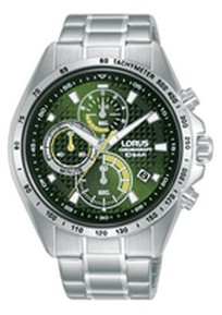 Lorus staal chronograph groen