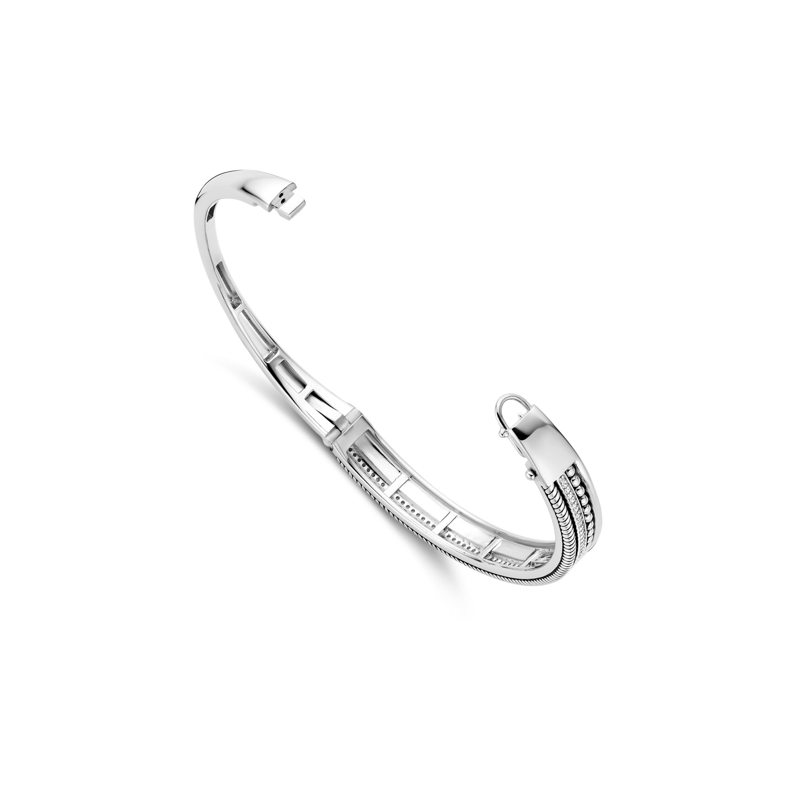 Tisento zilveren bangle zirkonia - Afbeelding 2