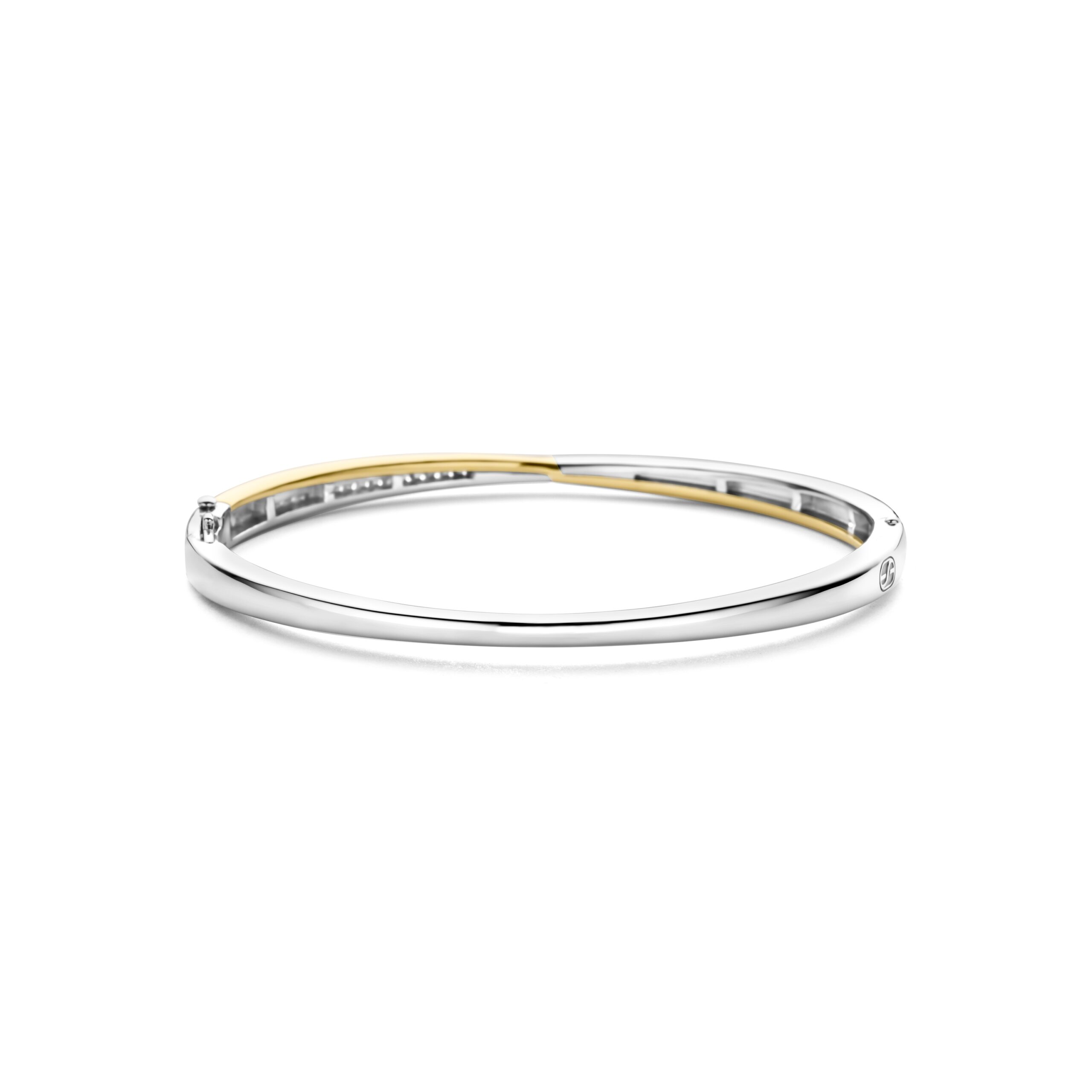 Tisento goud op zilveren bangle zirkonia - Afbeelding 3