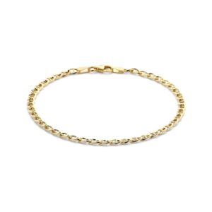 Geelgouden armband valkenoog 18cm 3,3mm