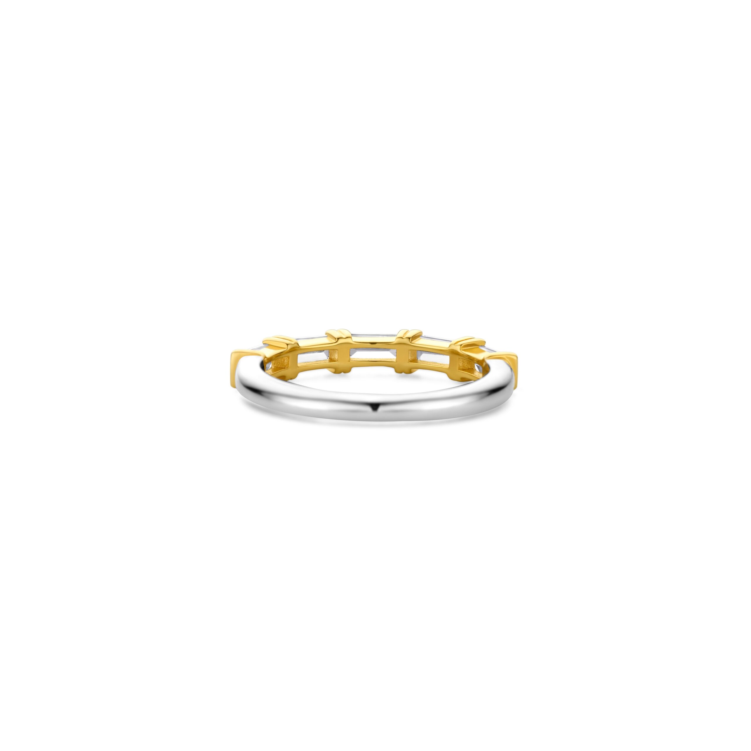 Tisento ring zilver verguld zirkonia maat 54 - Afbeelding 4