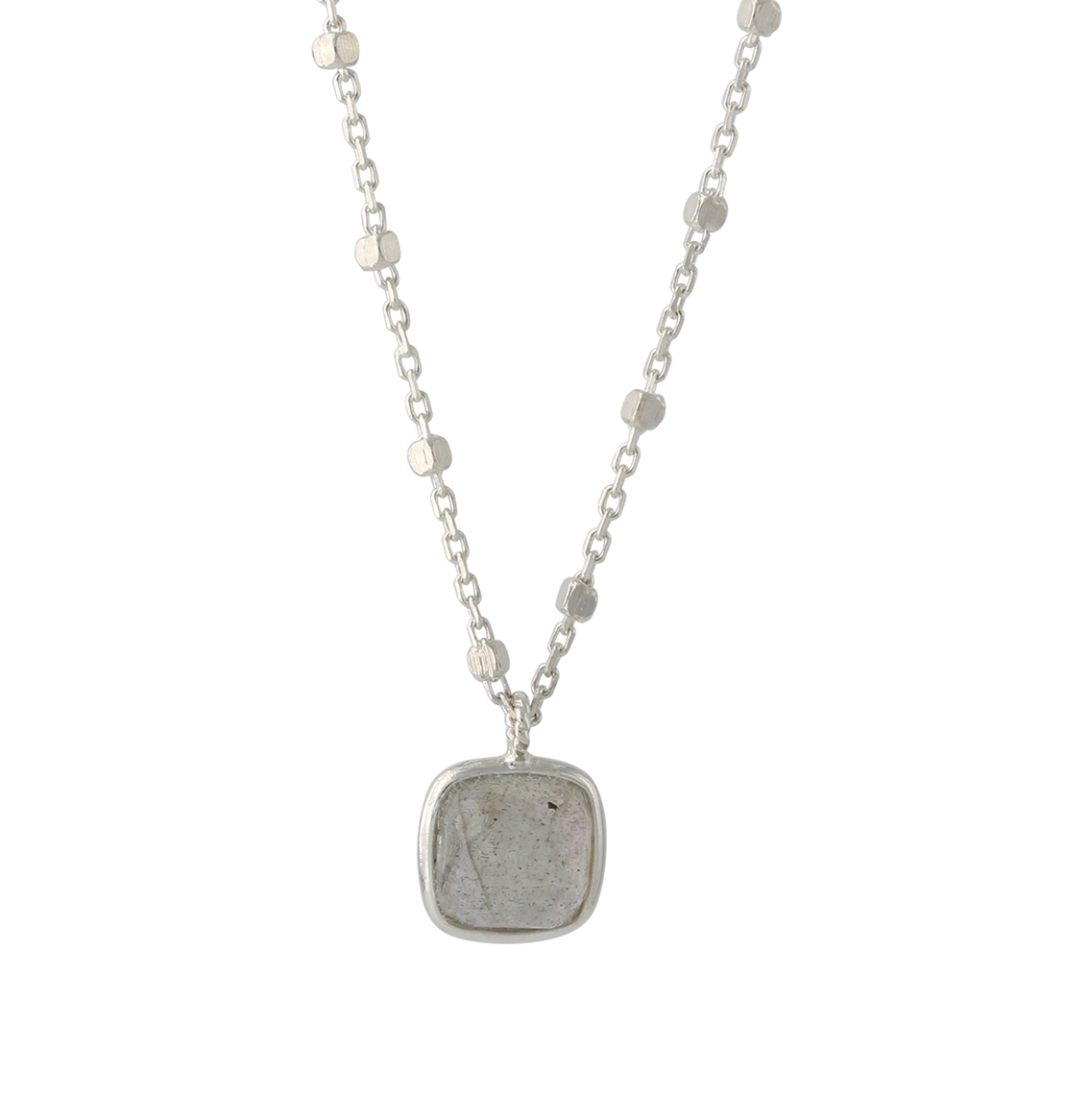 Campur zilveren collier Labradoriet