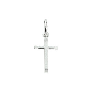 Zilveren hanger kruis gediamanteerd