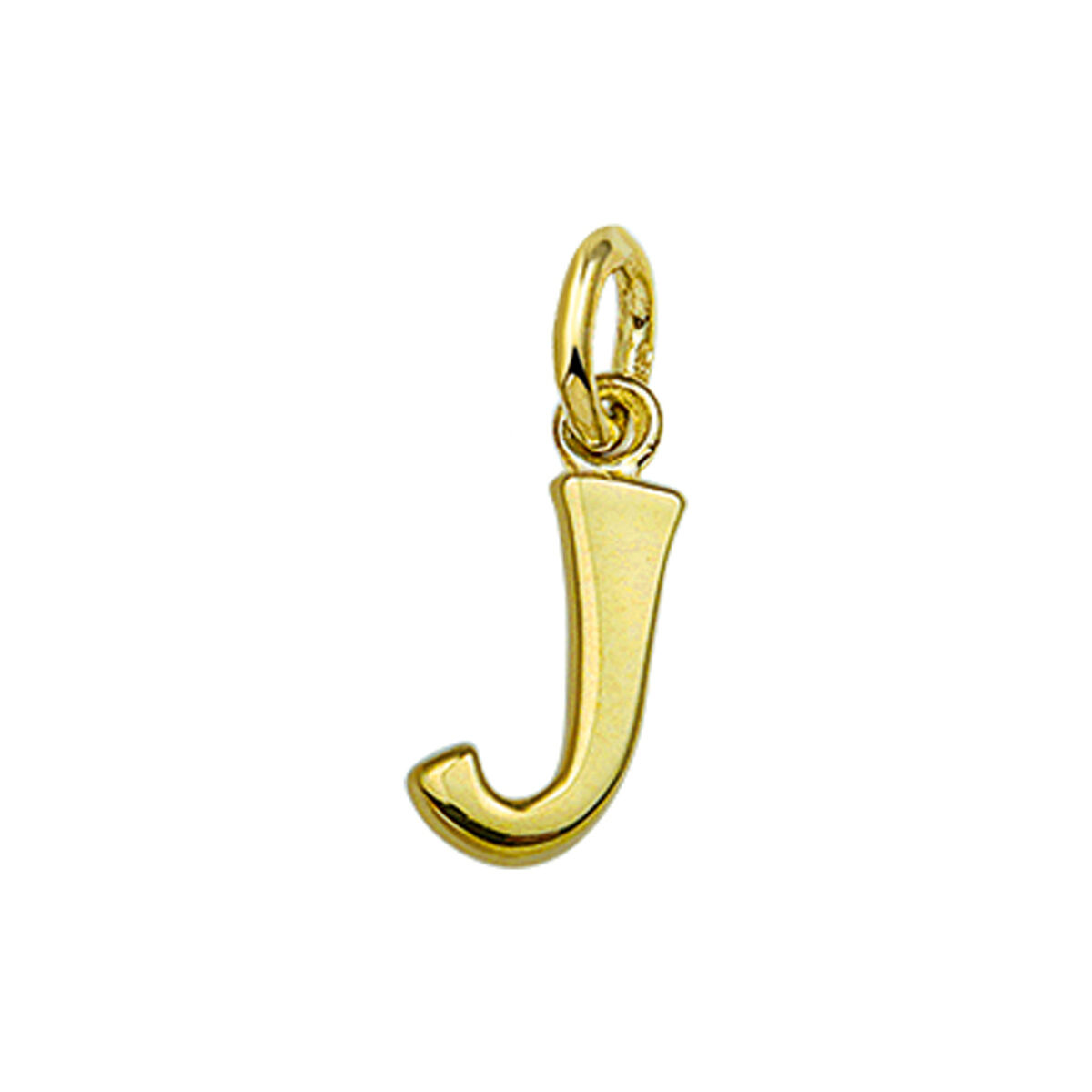 Geelgouden letter J hanger