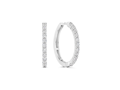 Tisento oorringen zilver met zirkonia